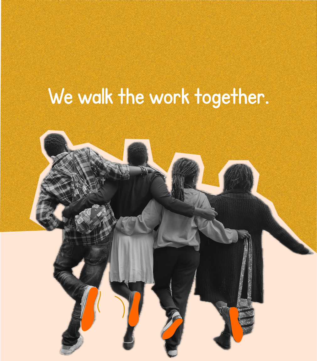 We walk the work together